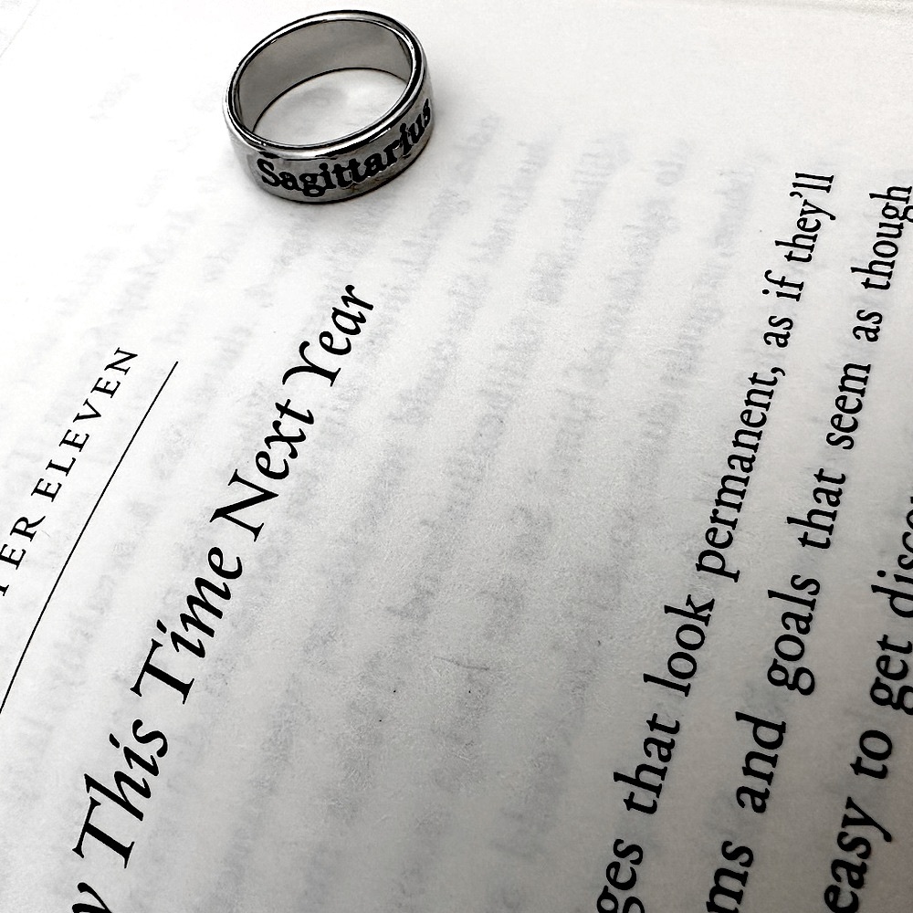 n e w | silver Sagittarius ring